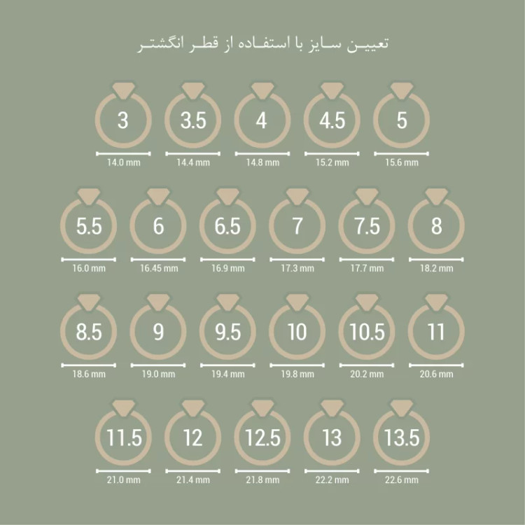 حلقه نقره طرح جواهر